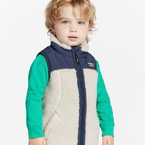 LL Bean Toddler Sherpa Fleece Vest